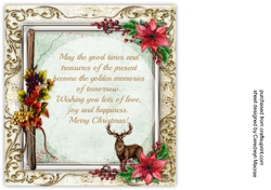 Majestic Stag incert with Verse