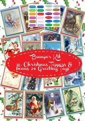 Bumper Kit, 18 .A5 Christmas Toppers & 24, Greeting tags 