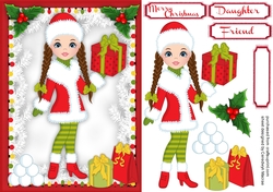 Beautiful Christmas Shopping Girl 1