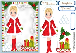 Beautiful Christmas Shopping Girl  3