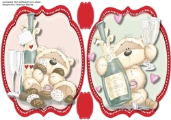 2, Lovely Romantic Celebration Teddy Toppers