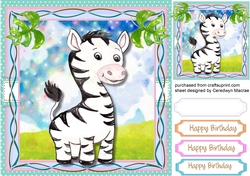 Cute Safari Zebra