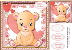 Lovely Teddy with Roses 