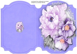 Print, Cut and Fold Beautiful Lilac Roses