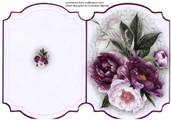 Print, Cut and Fold Beautiful Velvet Bouquet