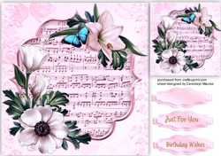 Beautiful Winters Bouquet on Sheet Music