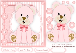 Cutie Pie Pink Bear