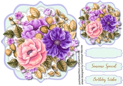 Beautiful Bouquet of Lilac Roses 