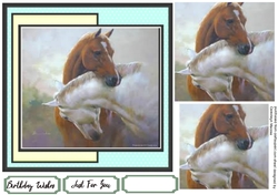 Beautiful Horse Entwined