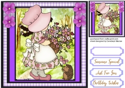 Bonnet Girl in lilac