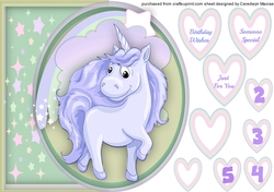 Cute Lilac unicorn