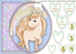Cute Buff Unicorn