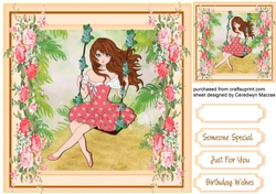 Beautiful Girl on a Swing 6