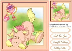 Cute Peach Baby Unicorn 2