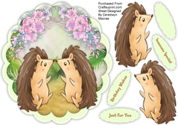 Lovely Kissing Hedgehogs