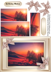 Sunset over the Mountain