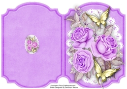 Print, Cut and Fold Lilac Roses