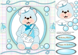 Little Blue Sailor Bear
