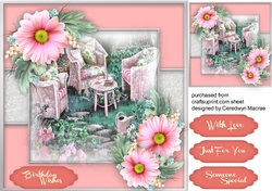 Tea Time and Blush Flowers