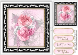 Beautiful Pink and Silver Floral