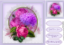 Beautiful Vibrant Lilac Roses