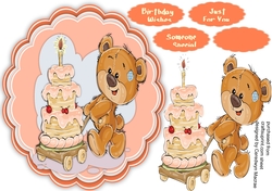 Sweet Teddy Topper 5