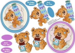 2 Teddy Sweet Toppers