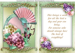 Beautiful Pastel Pink Hydranger with Verse
