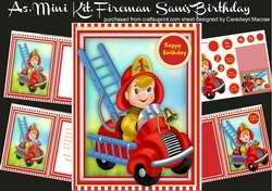 A5 Mini Kit , Fireman Sams Birthday