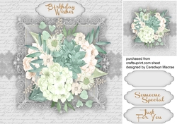 Beautiful Mint Green   and Grey 