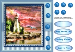 Beautiful Lighthouse in the Sunset 