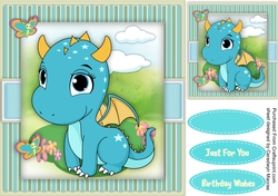 The Wee Green Dragon and Butterfly