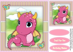 The Wee Pink Dragon and Butterfly