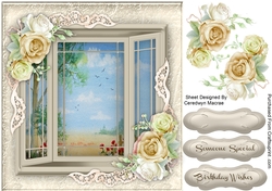 Beautiful Summers Day Through the Window 