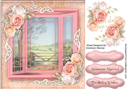 The Garden Gate Through the Window