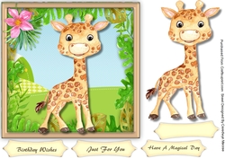 Cute Safari Giraffe
