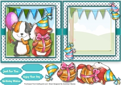 Nutty and Boo 6x6 card
