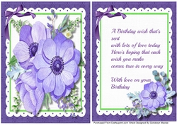 Beautiful Anemones with Verse