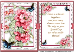 Beautiful French Roses with Verse