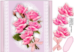 Beautiful Roses on Lace