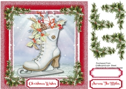 Christmas Skating Boot 