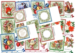 10 ,Sheet Bumper Kit, Christmas Quick Cards 
