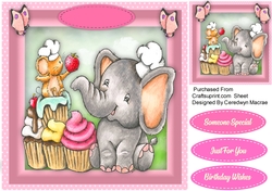 Ellies Strawberry Cupcake 