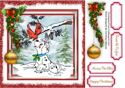 Christmas Dalmation at Play