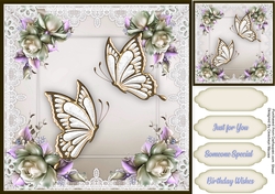 Beautiful Butterflys and Framtasy Roses 