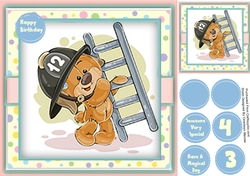 Fireman Bear with his Ladder