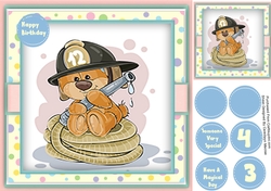 Fireman Bear OnThe Hose
