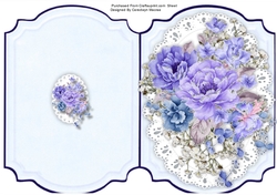 Print, Cut and Fold , Blue Roses