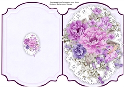 Print, Cut and Fold ,Llilac Roses