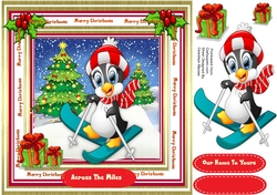 Cute Penguin Skier